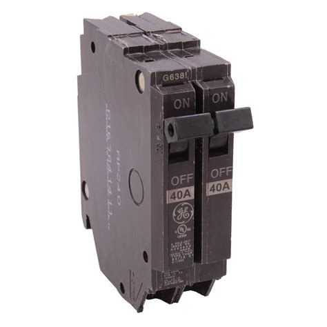 g.e electrical distribution box two pole and one pole|GE Circuit Breakers .